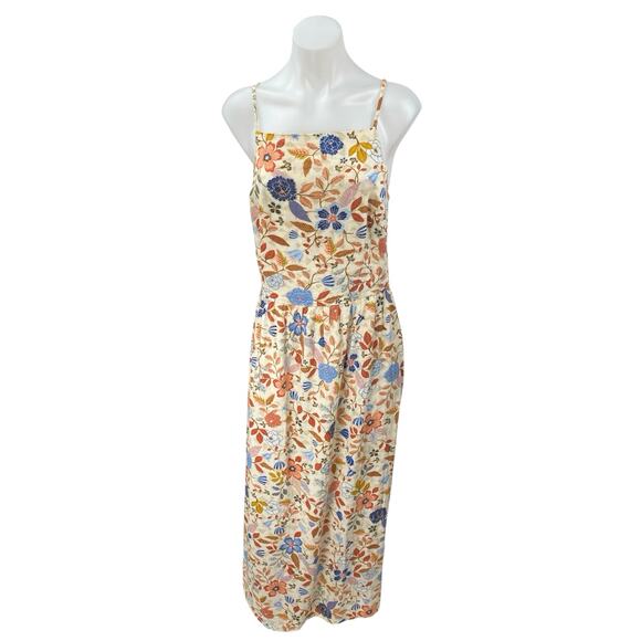 Old Navy Multicolor Floral Sleeveless Cami Camisole Maxi Tank A-Line Dress Sz L - Picture 1 of 4